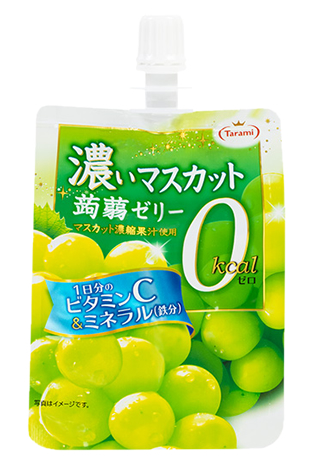 濃いマスカット0kcal蒟蒻ゼリー 商品情報 フルーツゼリーのたらみ