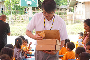 たらみゼリーの配布